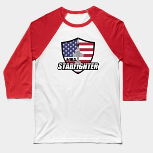 American F-104 Starfighter Baseball T-Shirt